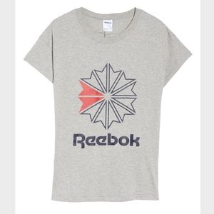Reebok Graphic Logo Tee Grey Large